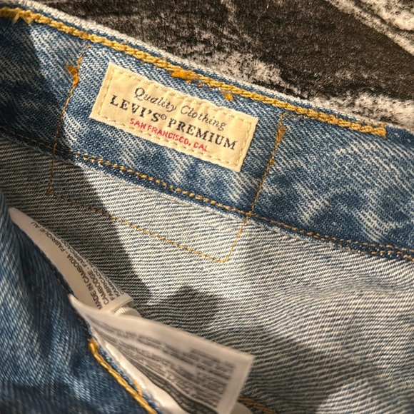 Women's Vintage Big E Jeans Button Fly Premium 501 - Picture 2 of 5